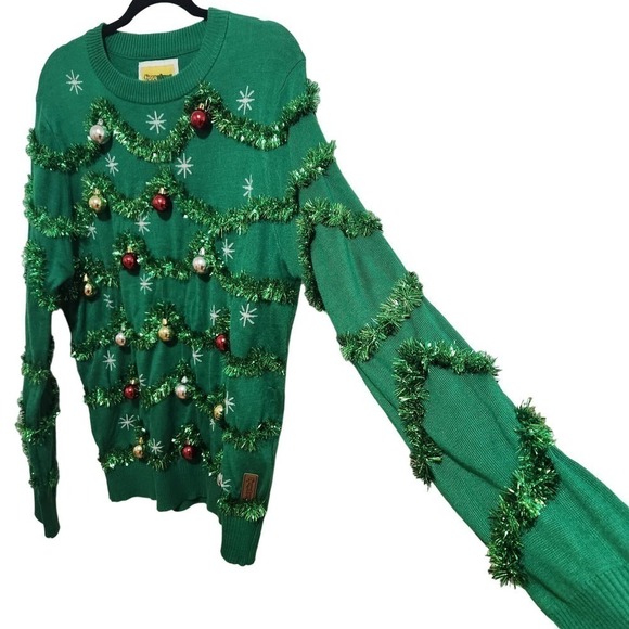 Tipsy Elves Ugly CHRISTMAS TREE SWEATER GARLAND OVERSIZED
Women's XL - Picture 6 of 7